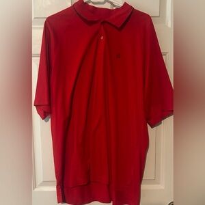 Izod Golf shirt, red, XL. EUC